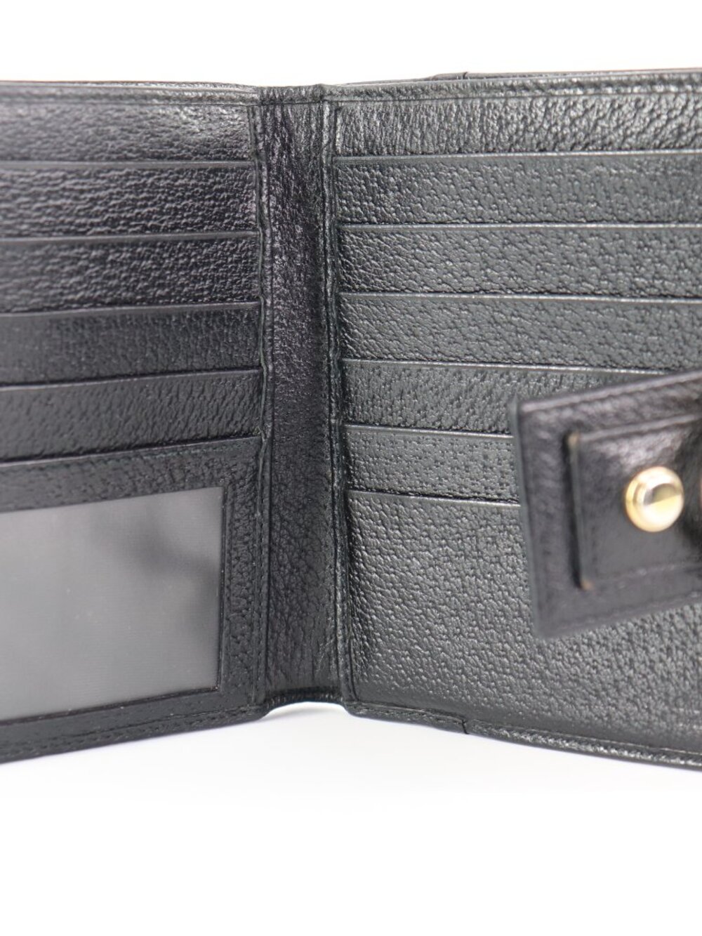GUCCI Folding Wallet Black Compact Wallet - Picture 10 of 13